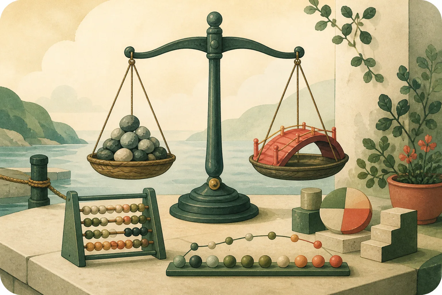 Brain, mirror, and pause symbol representing recognizing behavioral biases