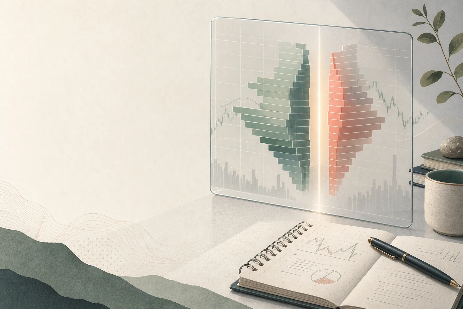A buyer and seller observe the bid-ask spread through a transparent quote board